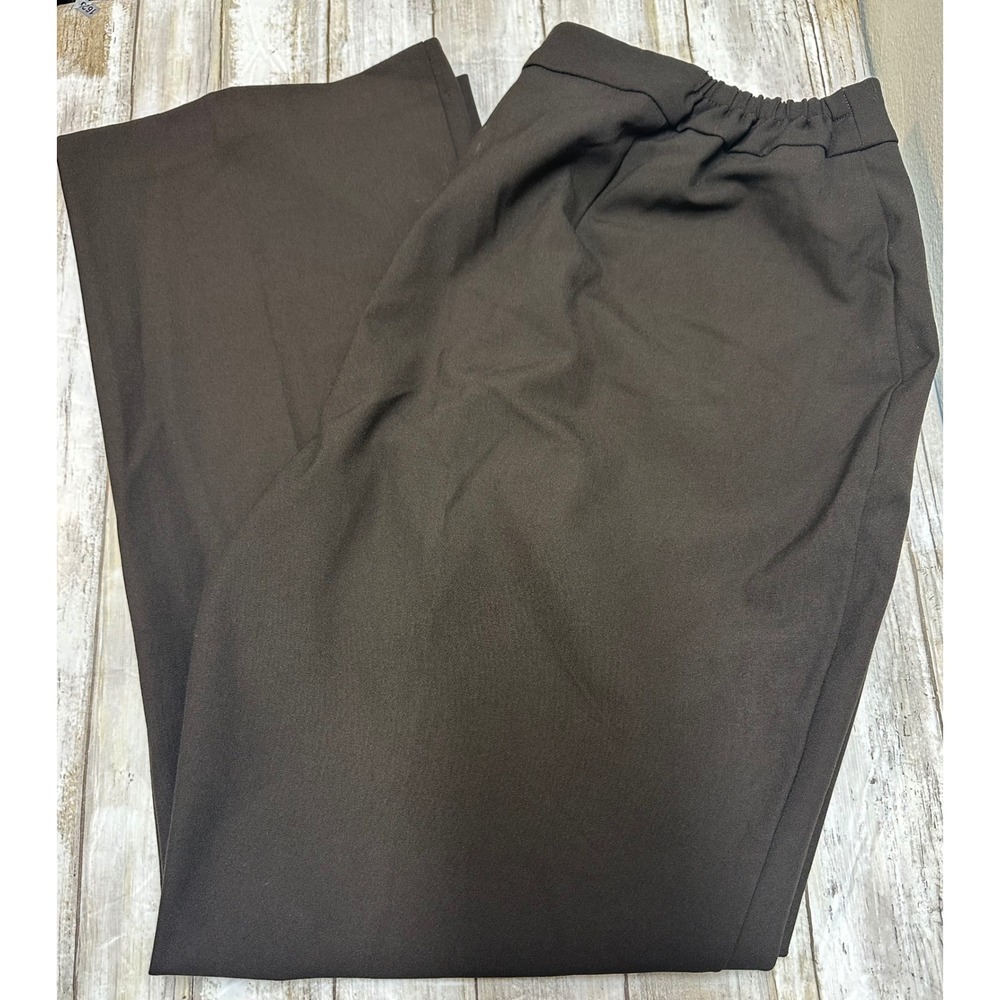 Talbots Woman Petite Curvy Fit Straight Leg Dress Pants Brown Size 14WP. NWT‎